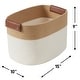 preview thumbnail 38 of 48, 3 Pack Woven Cotton Rope Shelf Storage Basket with Leather Handles, Baby Nursery Storage Bin Organizers, Closet Shelf Storage