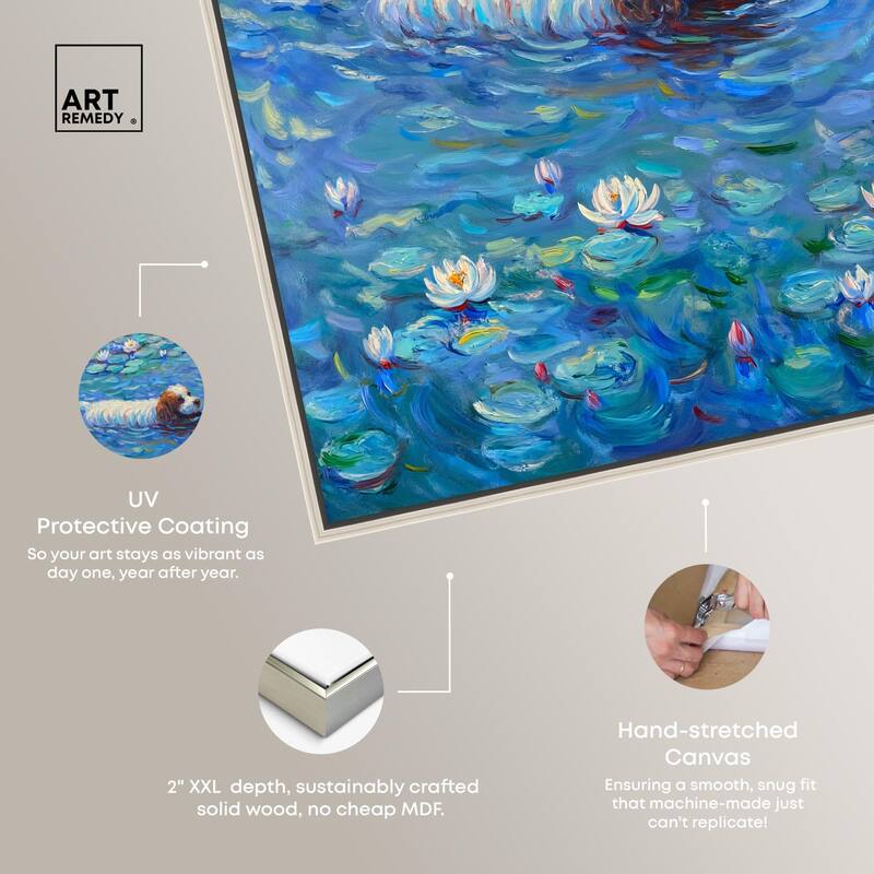 Lily Lagoon III Canvas by Art Remedy