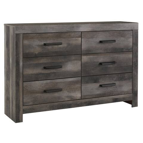 Wynnlow Rustic Weathered Grey 6-drawer Dresser