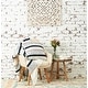 preview thumbnail 8 of 8, 20" x 20" Benn Striped Tufted Texture Cotton Decorative Throw Pillow With Insert