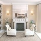 preview thumbnail 2 of 17, 1-Light Modern Ivory Fabric Wall Sconce