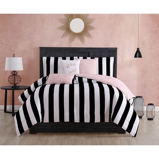 pink and black comforter set full