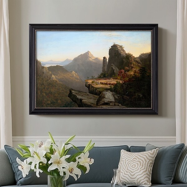 Scene from The Last of the Mohicans 1827-Thomas Cole-Custom Framed