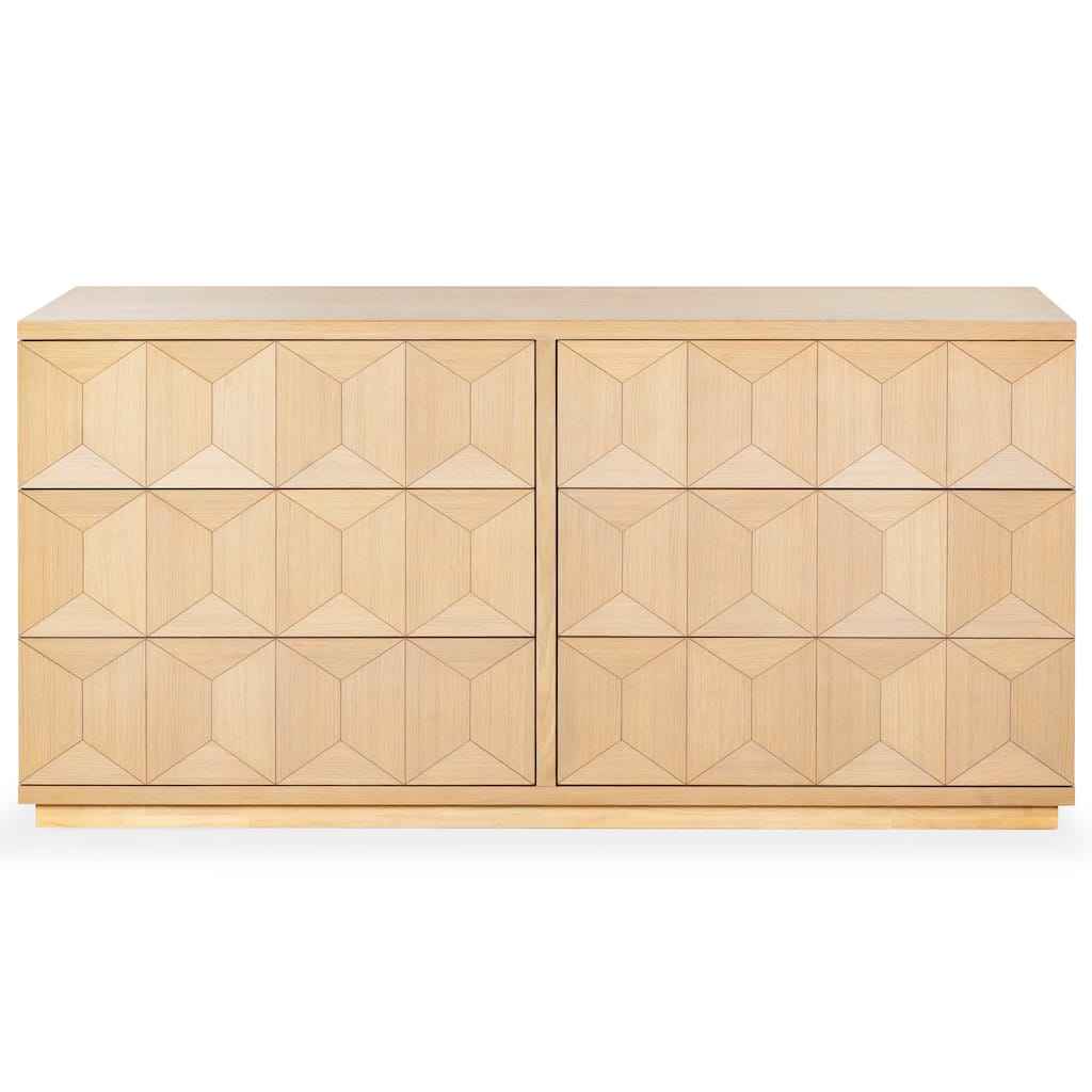 SAFAVIEH Couture Deziree Wood 6 Drawer Dresser