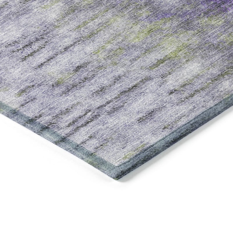 Machine Washable Indoor/ Outdoor Contemporary Ombre Chantille Rug