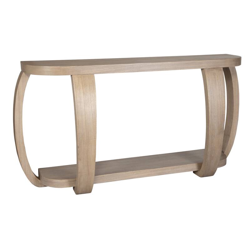 Wooden Console Table - 59.75" - Beige