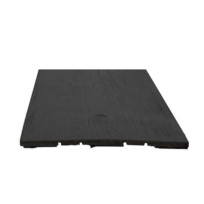 1.6 Sq Ft Pine Wood Wall Panels Peel & Stick Wooden Planks Black