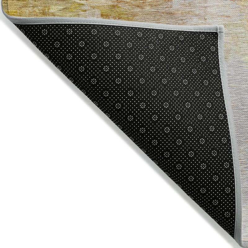 Machine Washable Indoor/ Outdoor Chantille Abstract Ombre Rug