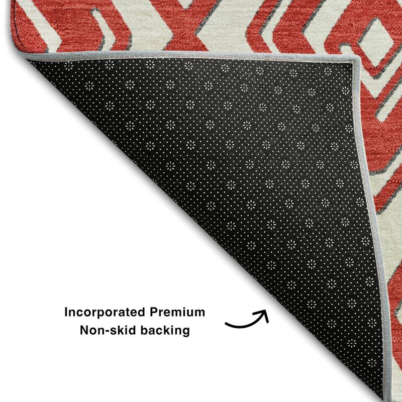 Premium Washable Super Soft Diamond Cascade Mayfield Rug