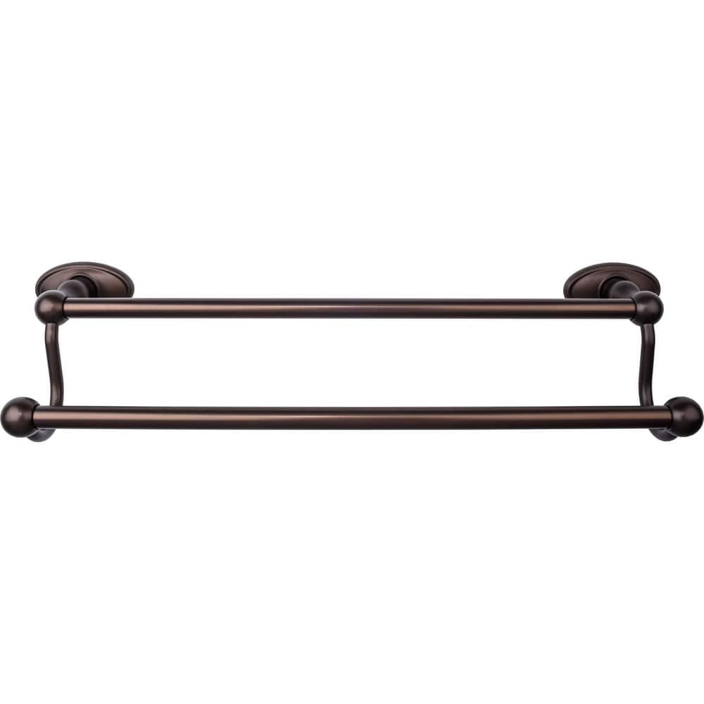 Top Knobs Edwardian Bath 18 Inch Double Towel Bar Oval Backplate