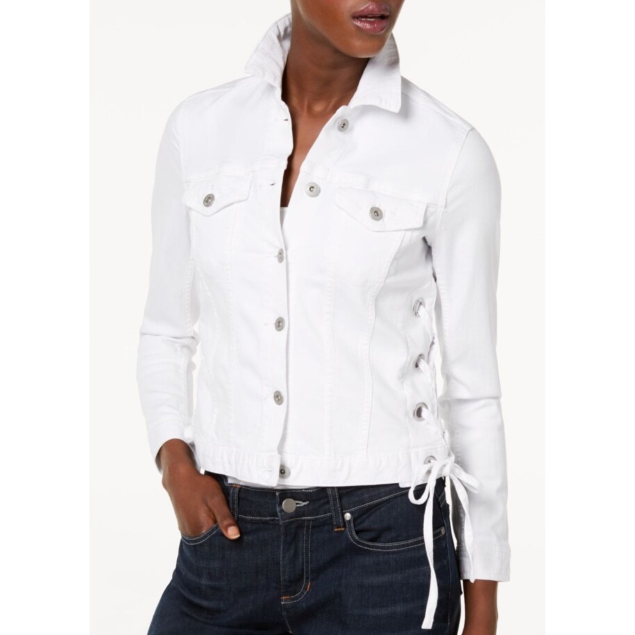 vince camuto white denim jacket