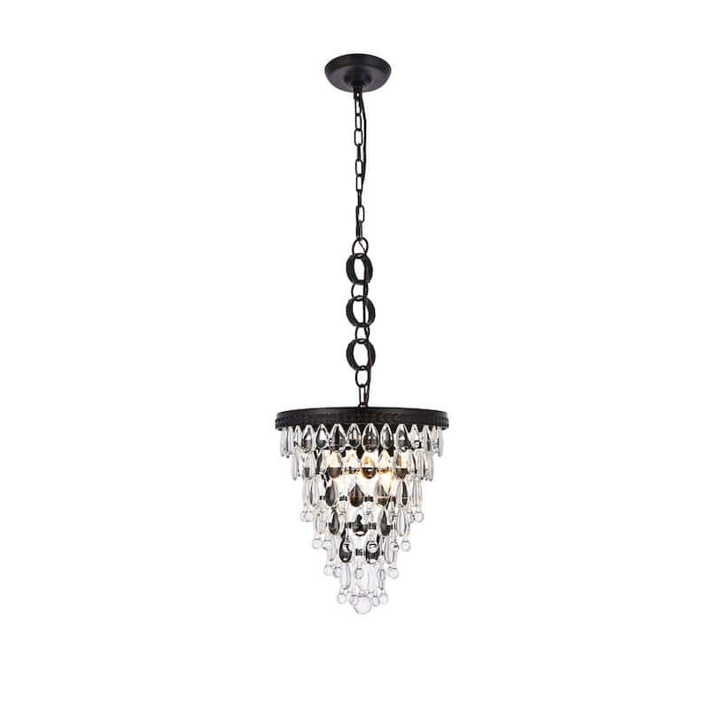 Nova 3 Light Pendant - 13 Inch - Black