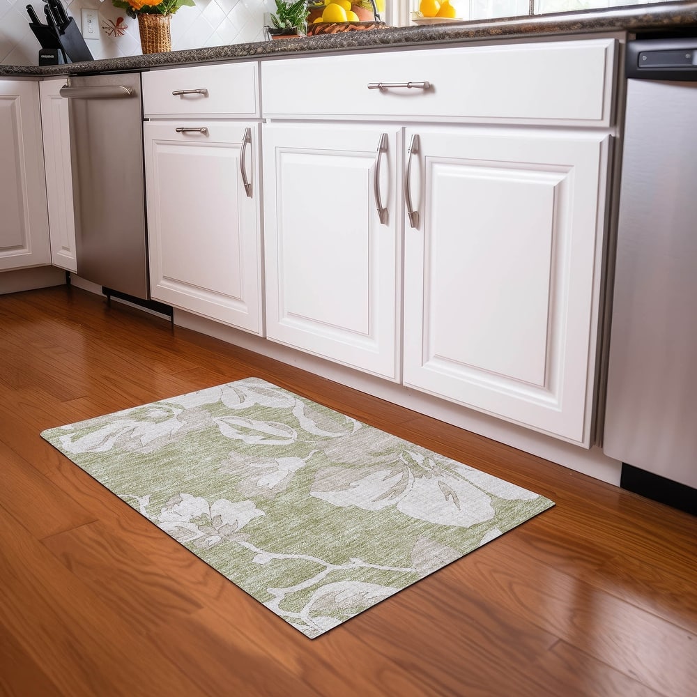 Premium Washable Super Soft Modern Floral Mayfield Rug