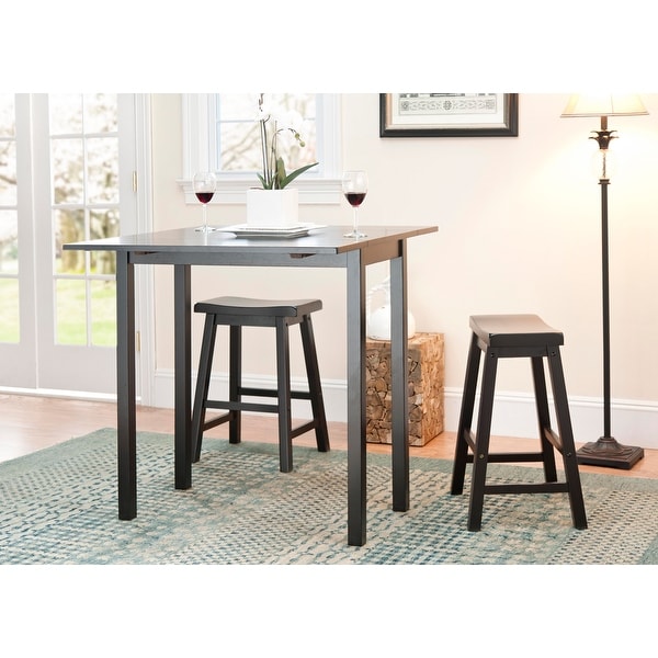 SAFAVIEH Graham 3-Piece Counter-Height Set Pub Table - 36" W x 36" L x 36" H. Opens flyout.