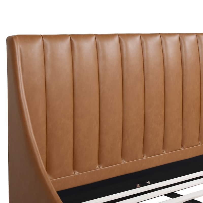 Aspen Vertical Tufted Upholstered Platform Bed