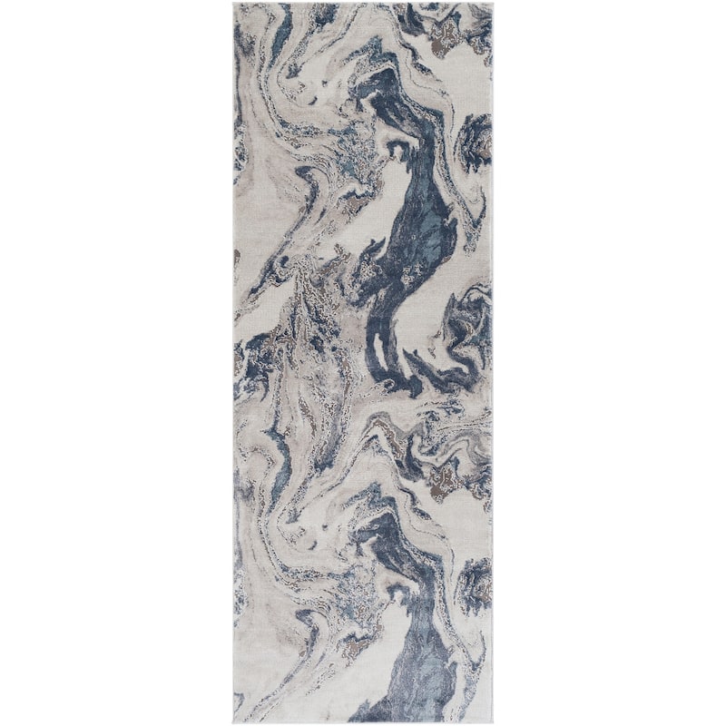 Livabliss Auria Modern Swirl Area Rug