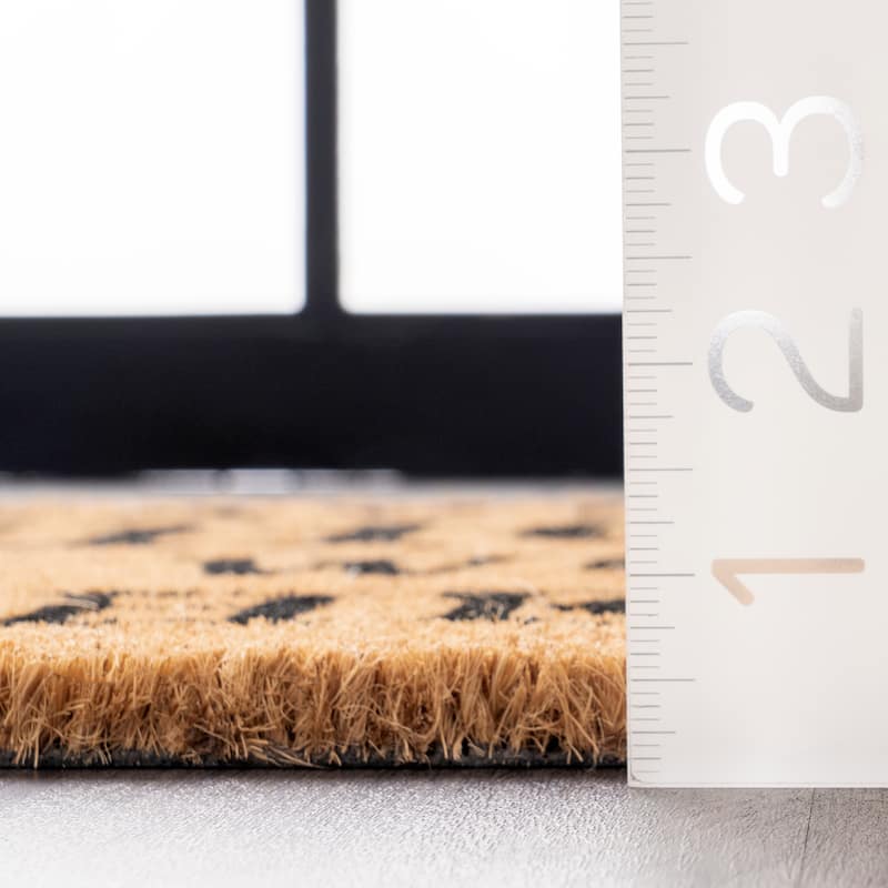 Nuloom Coir Leave Your Shoes and Worries Doormat
