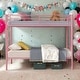 preview thumbnail 2 of 11, Industrial Minimalist Modern Style Twin Over Twin Metal Bunk Bed