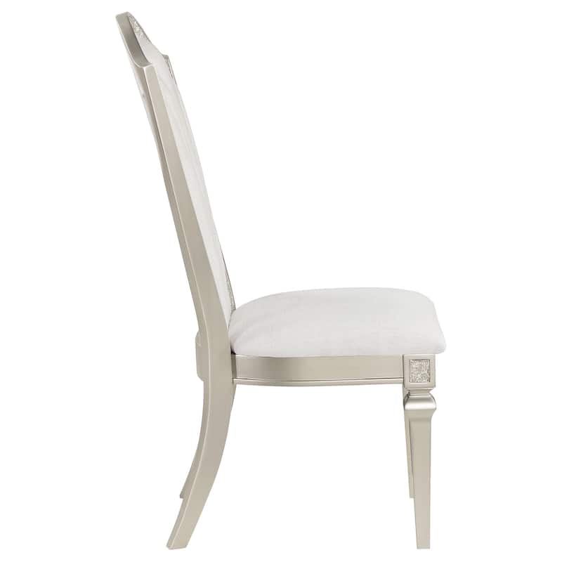 Evangeline Silver Oak Wood Dining Side Chair (Set of 2)