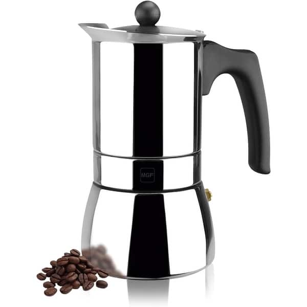 Magefesa Genova Stainless Steel Stovetop Espresso Maker - On Sale - Bed  Bath & Beyond - 16201531