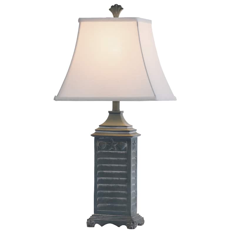 StyleCraft Longboat Key Shutter Matching Finial Table Lamp