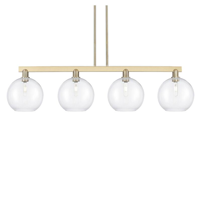 Innovations Lighting 716-4I-13-53 Athens Linear Athens 4 Light 53" - Champagne Bronze / Clear