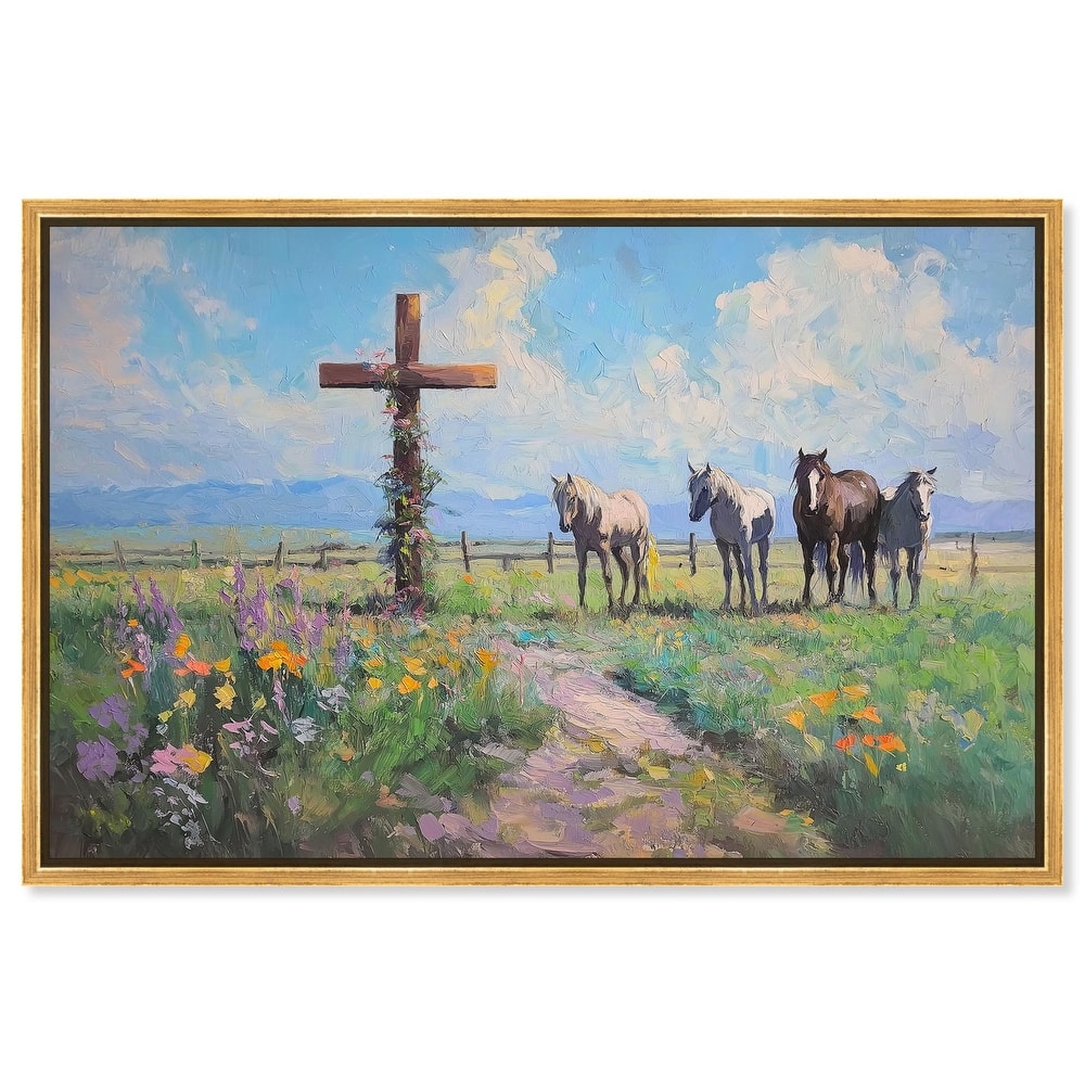 Faithful Pasture Canvas by Art Remedy