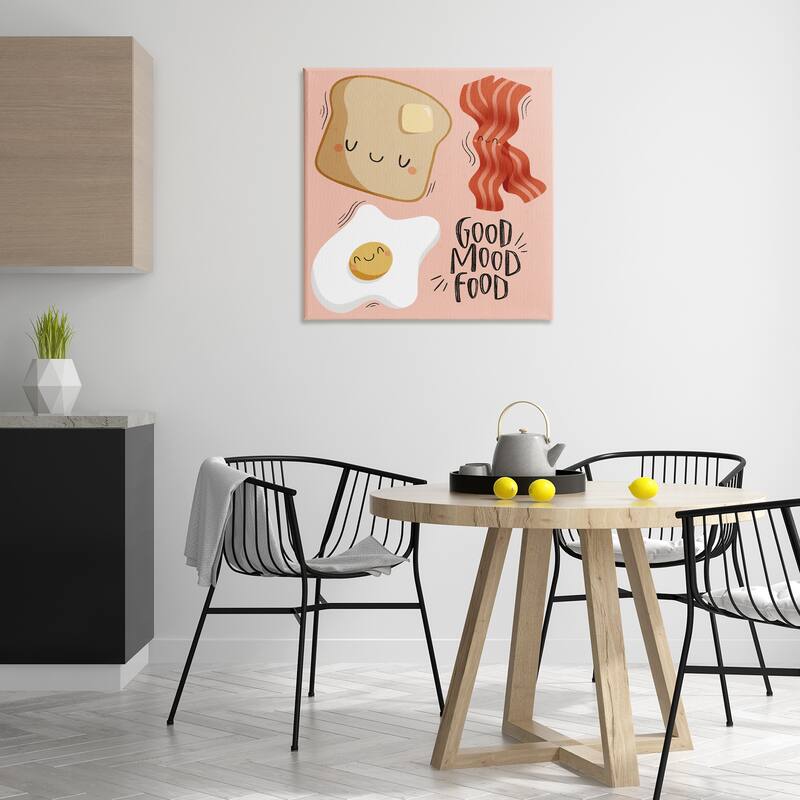 Stupell Good Mood Food Breakfast Canvas Wall Art Design By Sarah Hickman