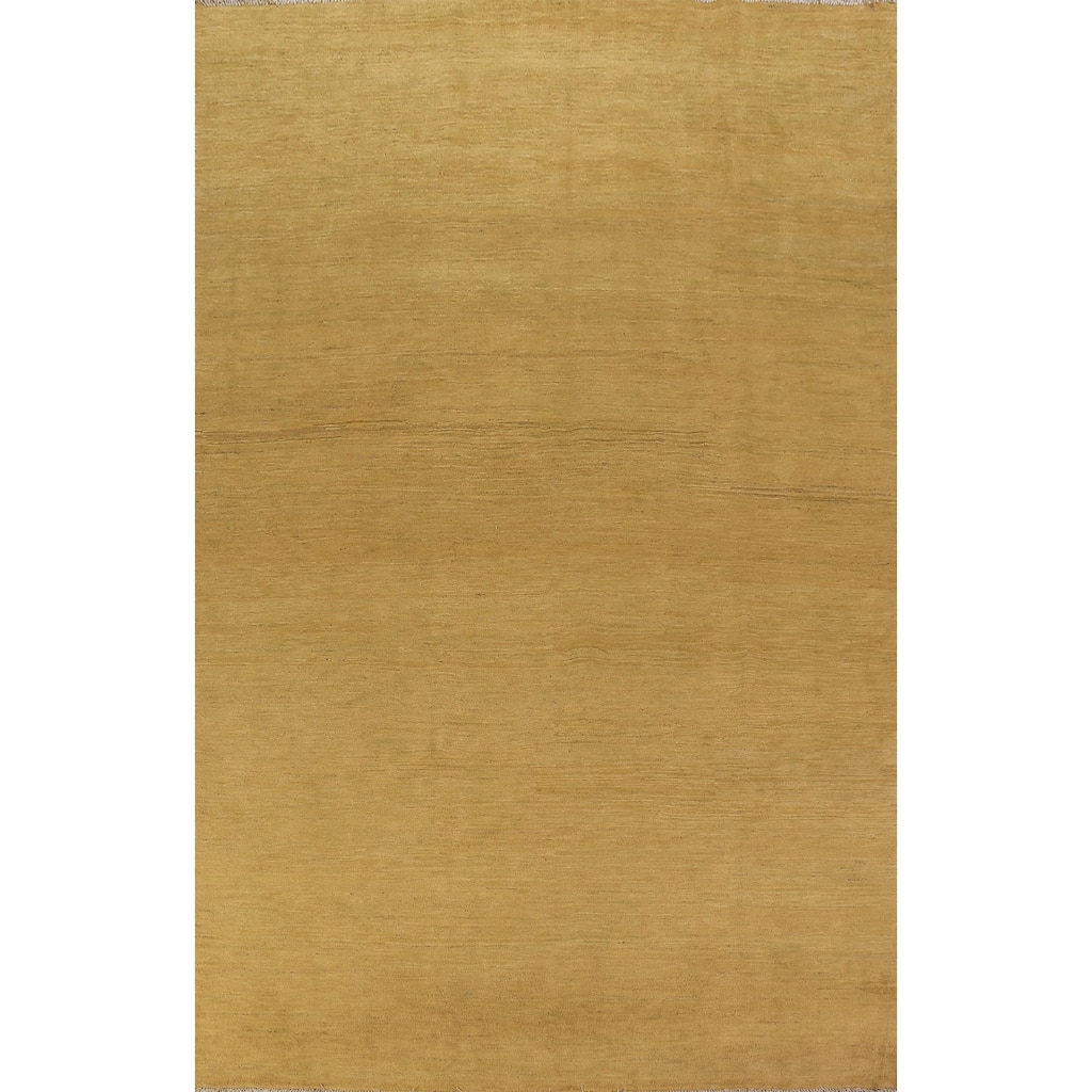 Modern Gabbeh Oriental Area Rug Handmade Bedroom Wool Carpet - 6'6" x 9'7"