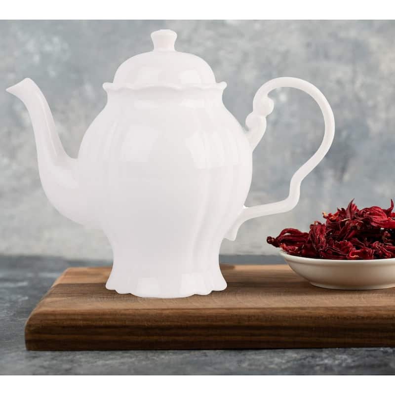 European Style Ceramic Teapot Coffee Pot Water Pot Porcelain Vintage Gift Tea Pot