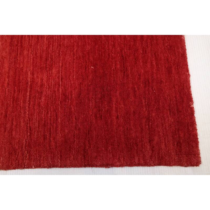 ECARPETGALLERY Hand Loomed Kashkuli Gabbeh Red Wool Rug - 5'7 x 7'10