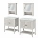 preview thumbnail 9 of 12, Salinas 64W Double Vanity Set with Medicine Cabinets by Bush Furniture