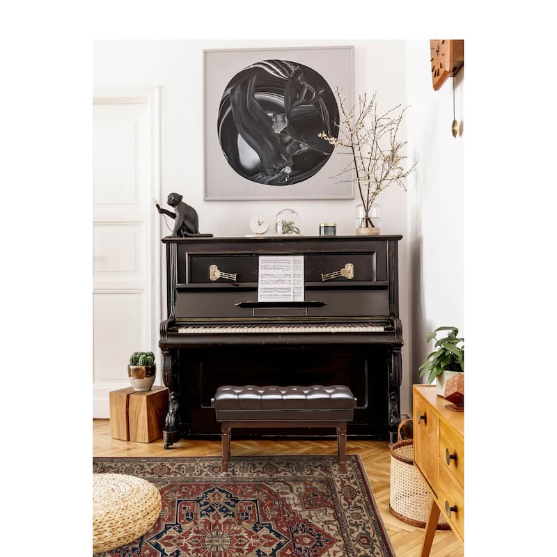 ECARPETGALLERY Hand-knotted Serapi Heritage Dark Copper Wool Rug - 9'0 x 12'0