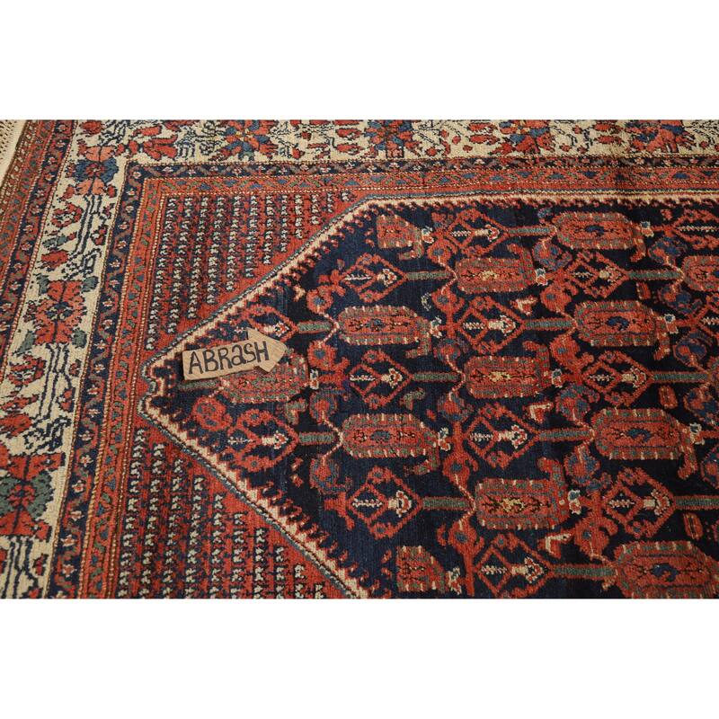 Vegetable Dye Malayer Persian Rug Hand-Knotted Wool Carpet - 4'8"x 6'4"