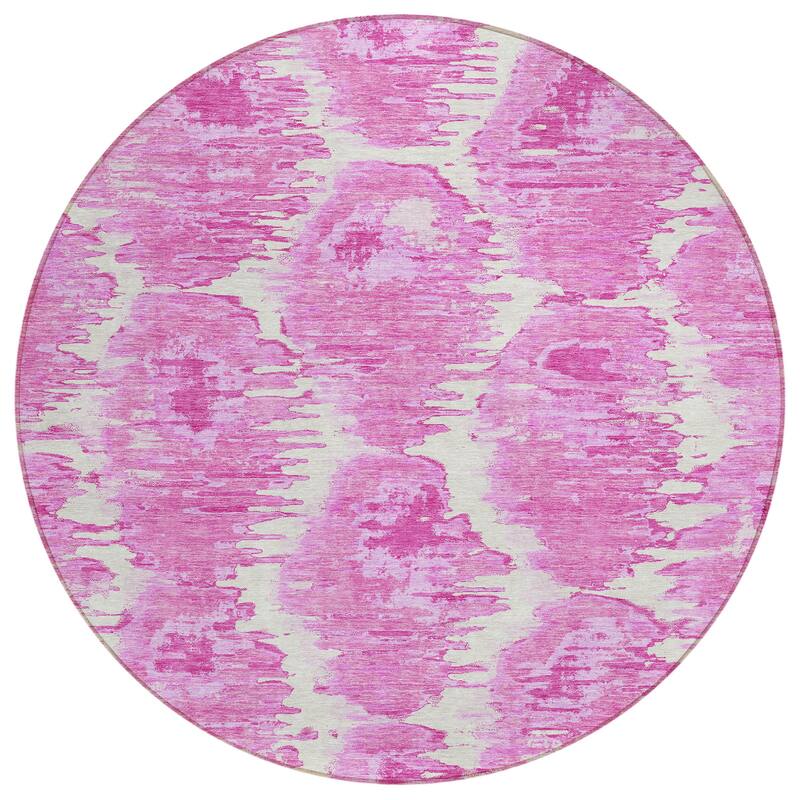 Machine Washable Indoor/ Outdoor Chantille Contemporary Abstract Rug