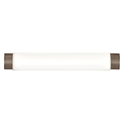 Charlotte 29-inch Oil-Rubbed Bronze LED Vanity, White Shade