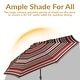 preview thumbnail 7 of 21, Sunnydaze Aluminum Outdoor Patio Umbrella with Tilt and Crank
