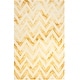 preview thumbnail 66 of 121, SAFAVIEH Dip Dye Marybeth Hand-tufted Wool Chevron Area Rug 6' x 9' - Ivory/Gold - Rectangle