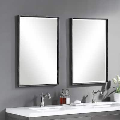 Uttermost Callan 31" x 21" Rectangular Rustic Industrial Vanity