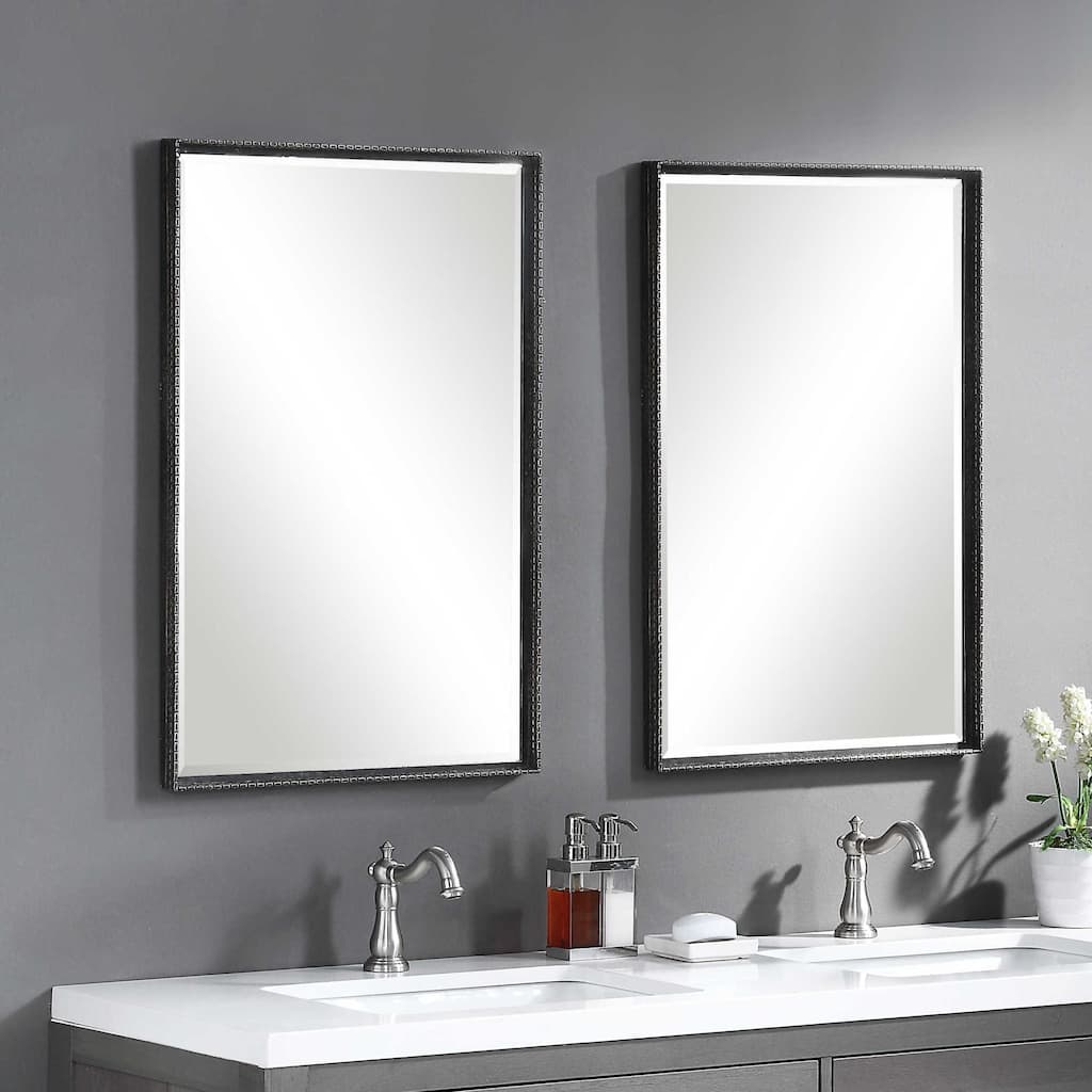 Uttermost Callan 31" x 21" Rectangular Rustic Industrial Vanity
