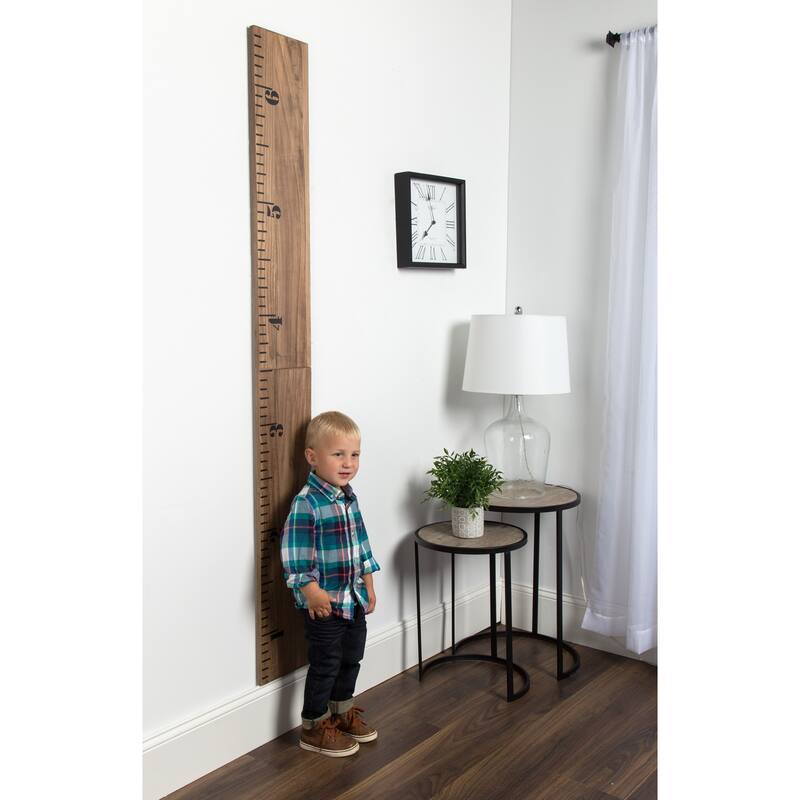 Kate and Laurel Growth Chart 6.5' Wood Wall Ruler