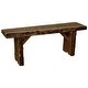 preview thumbnail 2 of 2, Live Edge Locust Wood 4' Wildwood Bench Mushroom Stain