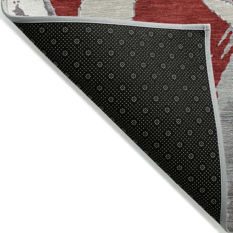 HomeRoots Abstract Transitional Rectangle Outdoor Rug