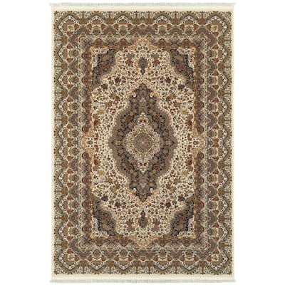 Style Haven Maracle Medallion Fringed Area Rug