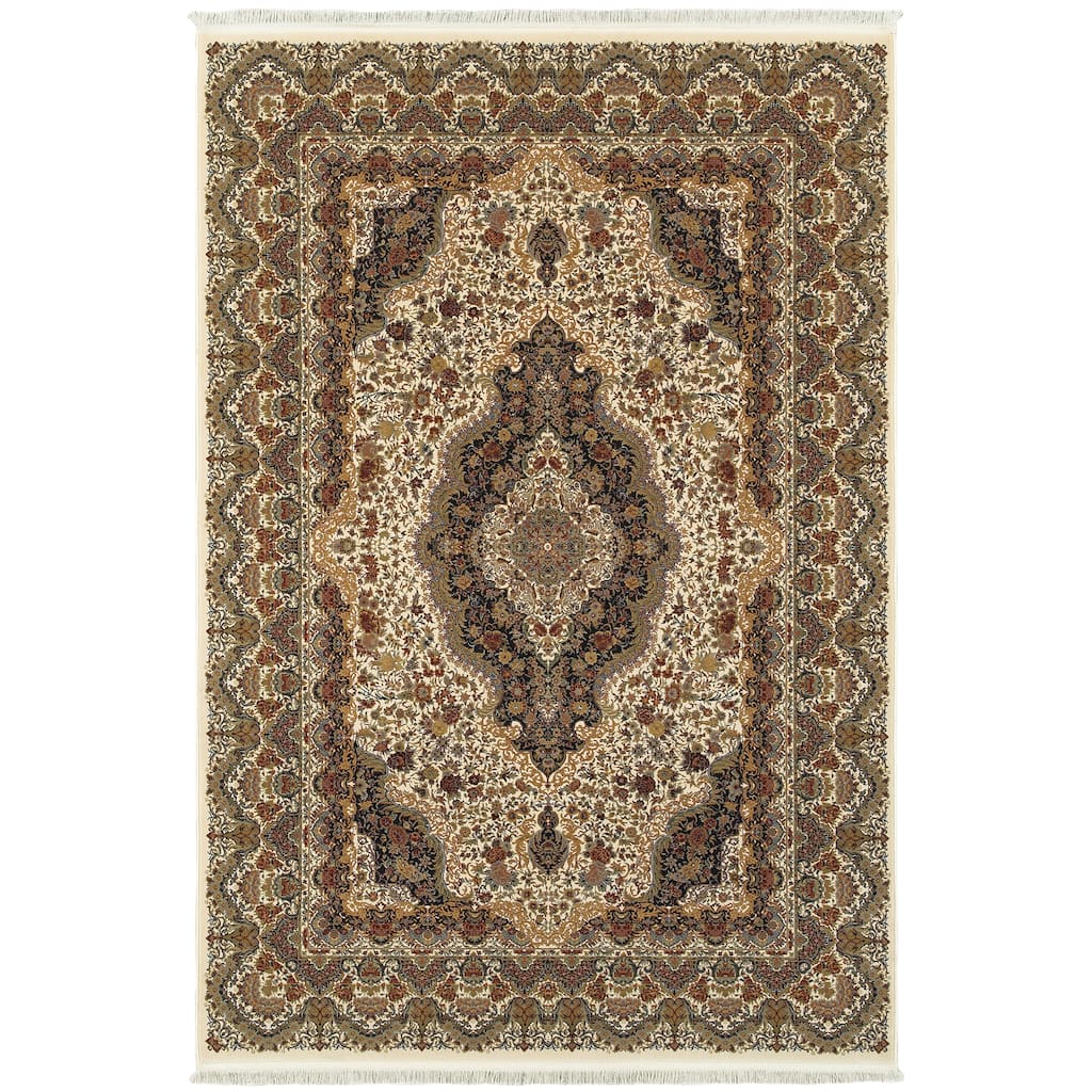 Style Haven Maracle Medallion Fringed Area Rug