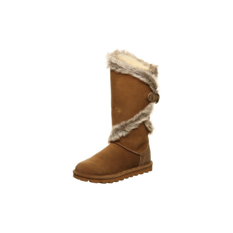 Bearpaw Boots Women Sheilah Shaft Faux Fur - Overstock 29874513