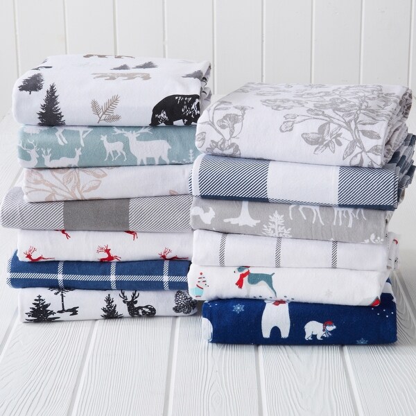 Premium 100 Turkish Cotton Brushed Flannel Novelty Printed Sheet Set On Sale Bed Bath Beyond 32254140