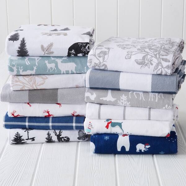 Premium 100 Turkish Cotton Brushed Flannel Novelty Printed Sheet Set