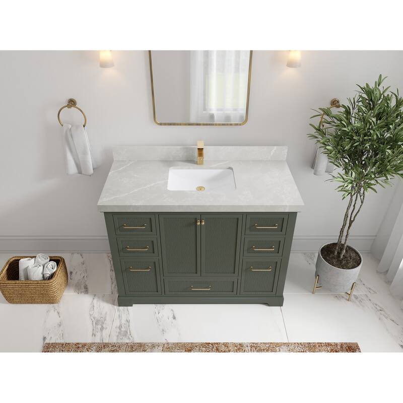 Willow Collections 48 in. W x 22 in. D Alys Single Sink Bathroom Vanity with Countertop