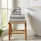 preview thumbnail 21 of 174, Linery & Co. Luxury Cotton Textured Bath Towel. 6 Piece Set - Light Grey
